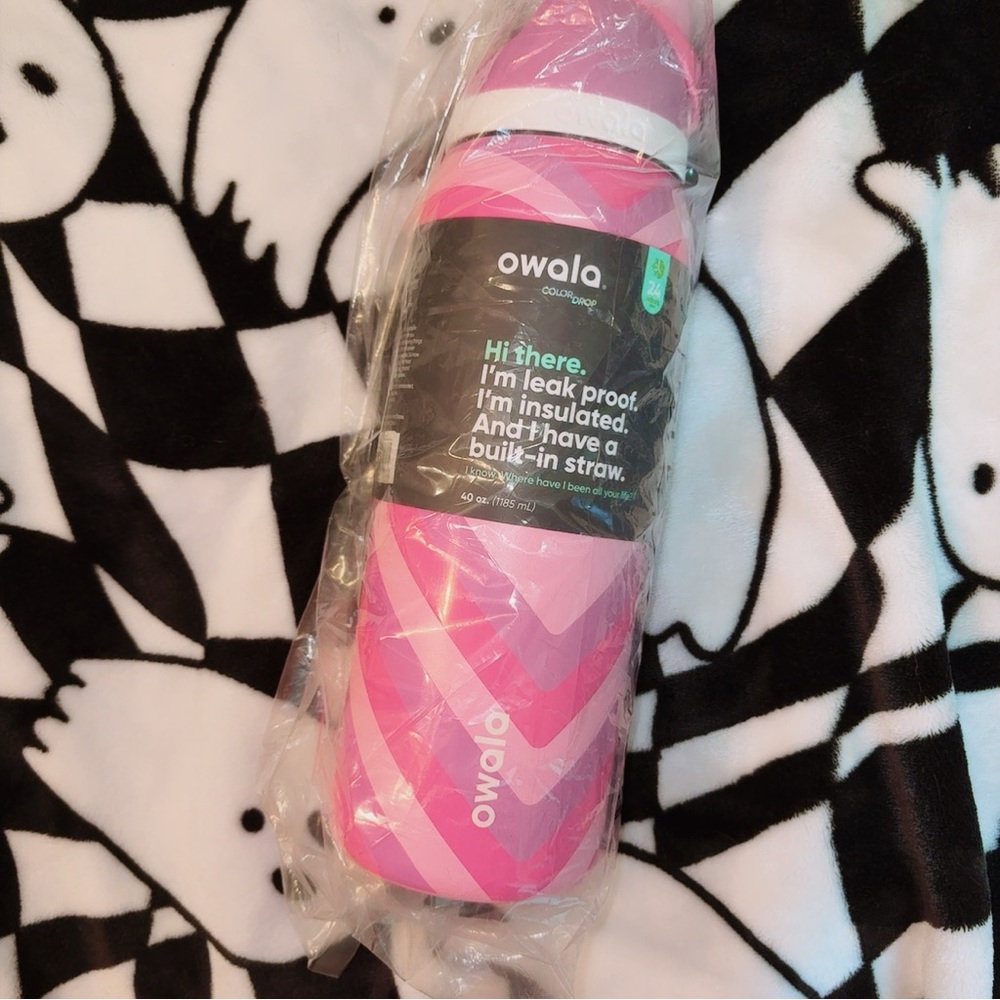 Owala Pink Insulated Water Bottle